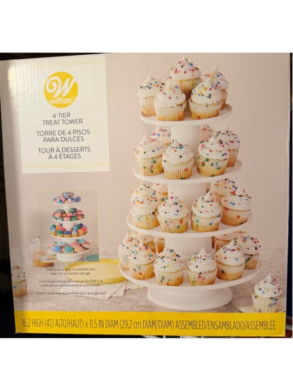 Wilton White 4-Tier Treat Tower Party Supplies One Size